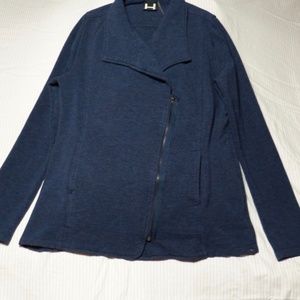 Light outerwear asymmetrical zip jacket